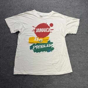 Jamaica No Problem Vintage Men's Shirt Size Large‎ 90s